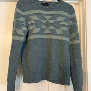 Pendleton Washable Wool Sweater in Blue
